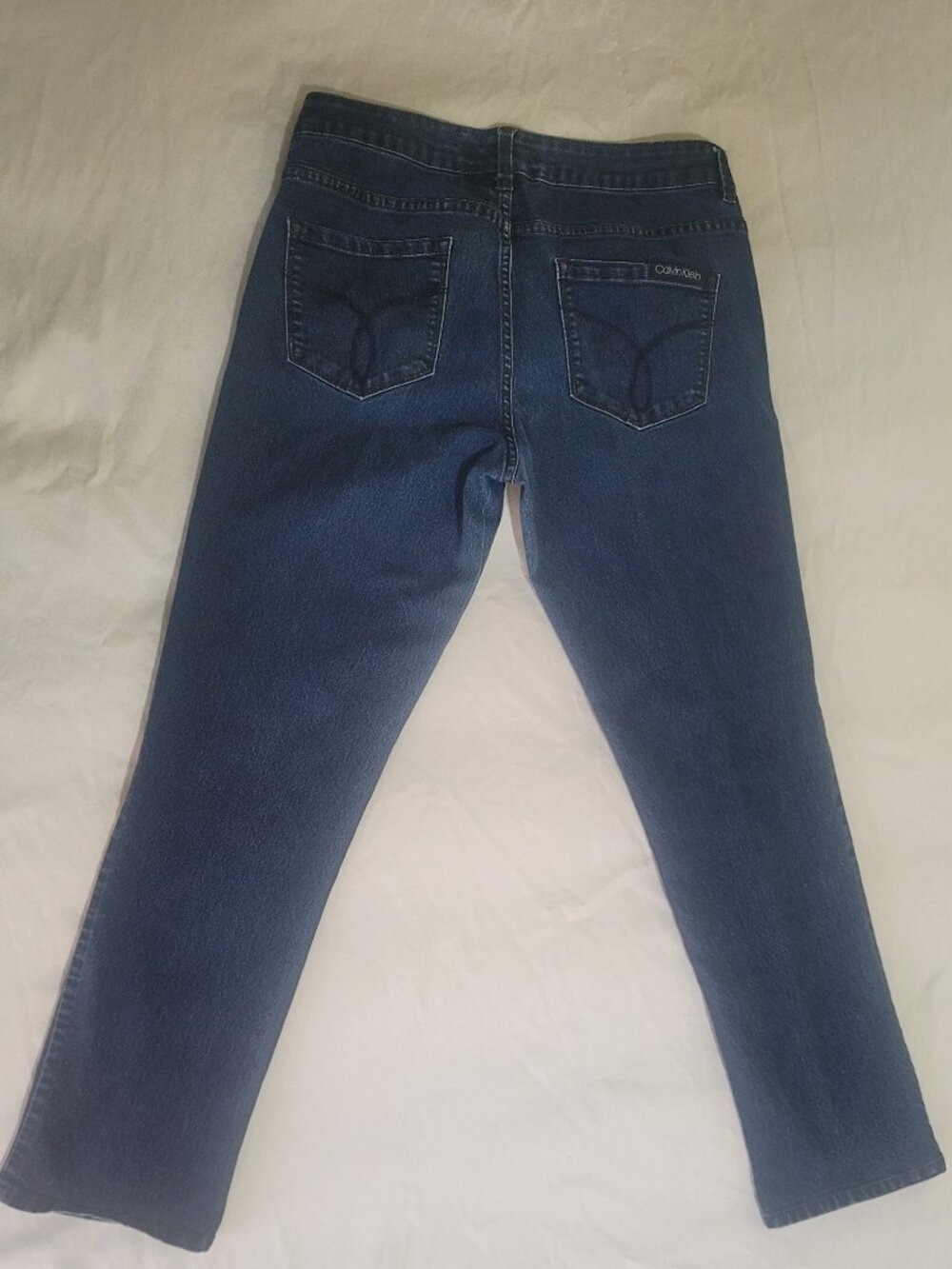 Calvin Klein Jeans Skinny Straight Leg Size 10 Indigo Dark Blue